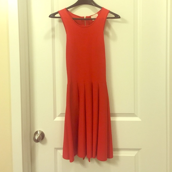 Parker XS red knit dress with back cutout