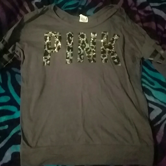 Cheetah bling pink shirt