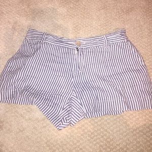 Cynthia Rowley Seersucker/ Striped Shorts