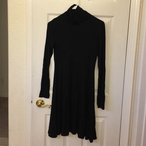 Black turtleneck dress