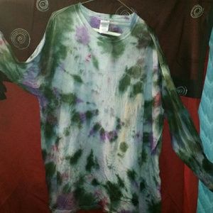 Hand made tyedye long sleeved tshirt