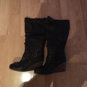 Great knee high brown boots