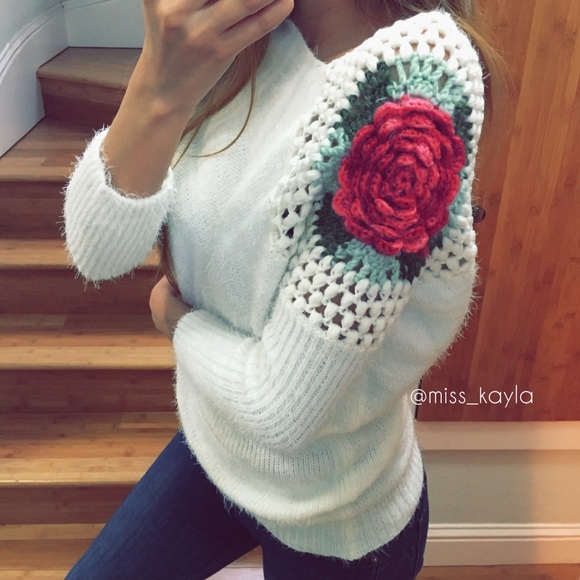Tops - Rose Crochet Top
