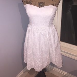 Strapless White Dress