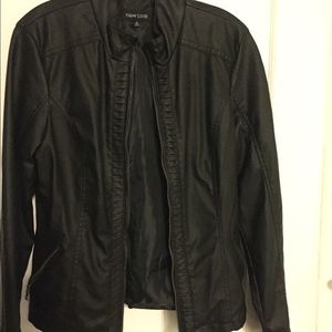 Moto inspired faux jacket