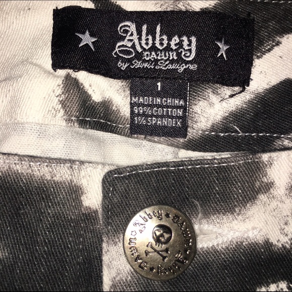 Abbey Dawn black & white tie-dyed mini - Picture 3 of 3