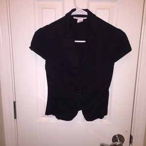 Charlotte Russe short sleeve vest/blazer