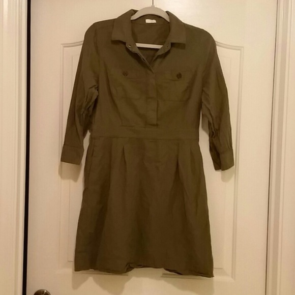 J crew green dress