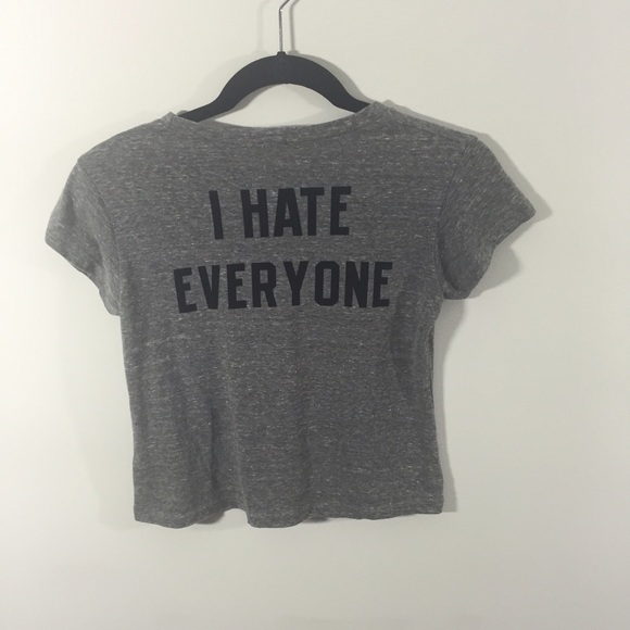 Brandy Melville Tops - John Galt I hate everyone tee