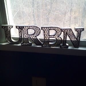 Urban Outfitters Metal Letter Wall Hangings New