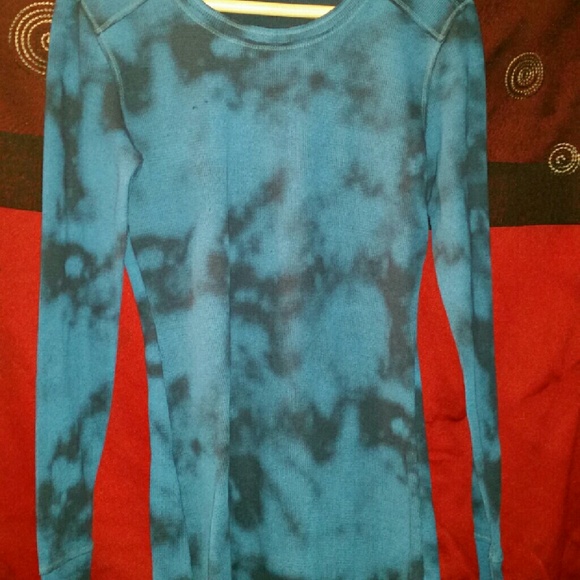 Hand made long sleeved tyedye thermal.