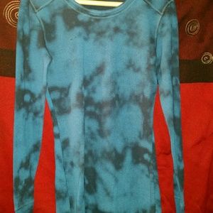 Hand made long sleeved tyedye thermal.