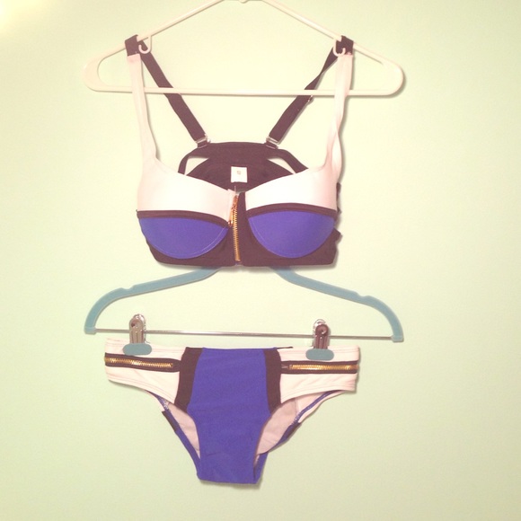 TRIANGL DUPE ZIPPER BIKINI SET