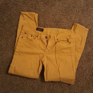 J. Crew mustard jeans