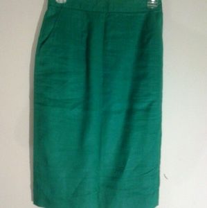 Linen pencil skirt