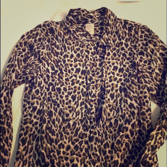 Jcrew Perfect Shirt - Leopard Print