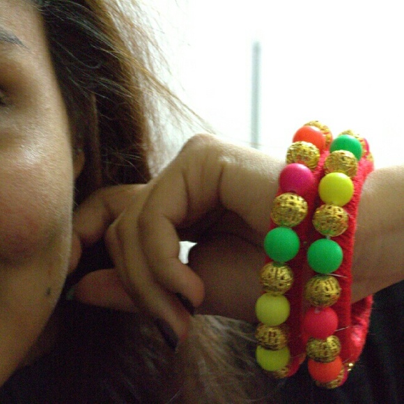 2 Multicolor bangles/bracelets (BRAND NEW)