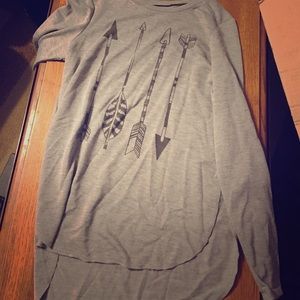 Grey long sleeve shirt
