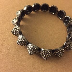 Stella & dot dark gray bracelet. Like new!