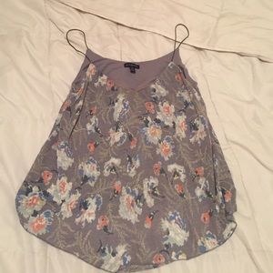 Spaghetti strap v-cut tank