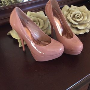 Glaze baby pink high heels