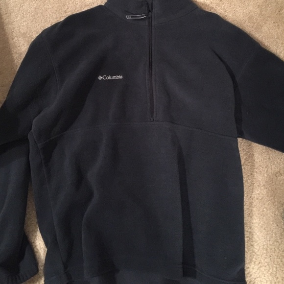Columbia X-Large Half-Zip, navy light coat