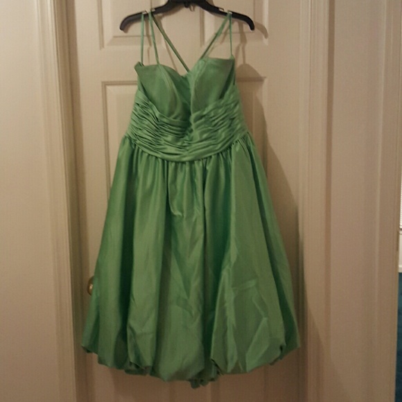 Bubble Prom Dress Lime Green
