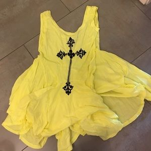 Wildfox size s tunic shirt neon yellow