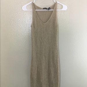Shimmery Gold Knit Dreas