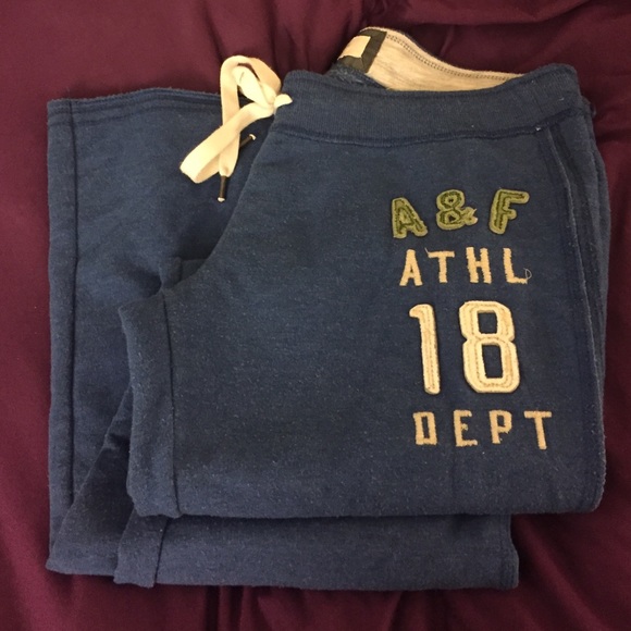 Abercrombie and Fitch blue sweatpants