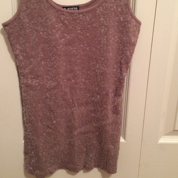 Brown glitter tank