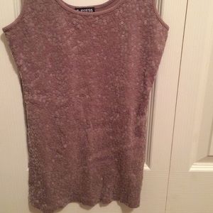 Brown glitter tank