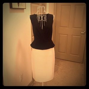 Ann Taylor black and white dress