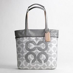 Coach Audrey Op Lurex Pique Tote