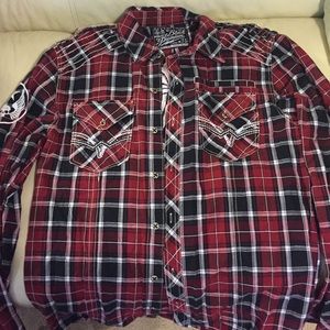 Long sleeve button up men's