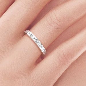 Tiffany & Co Notes ring sterling silver ring.