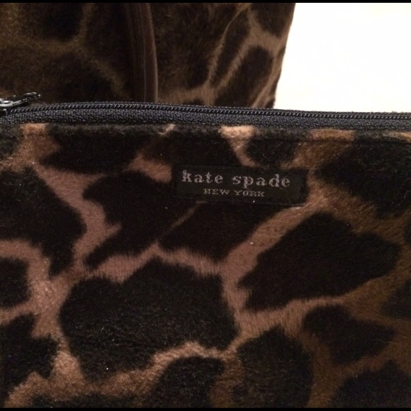 Kate spade Animal Print Handbag w/ Cosmetics Bag - Picture 2 of 6