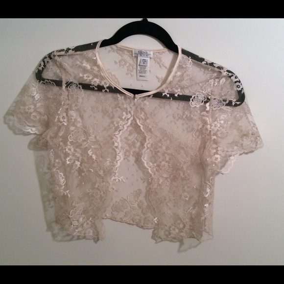 Lace One Button Top - image 1