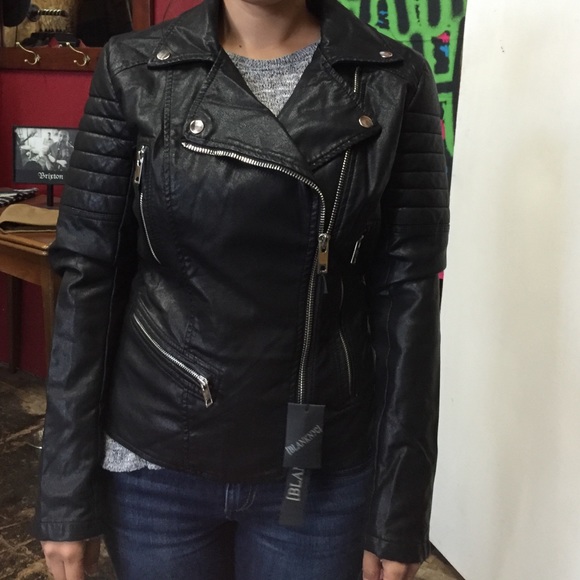 Blank NYC faux leather Moto jacket - Picture 3 of 4