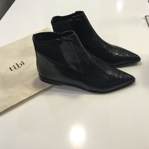 Tibi Philipia pointed toe booties
