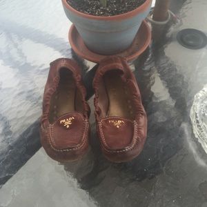 Prada Scrunch Driving Loafer