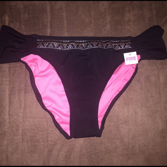 Victoria's Secret Black Swim Bottoms