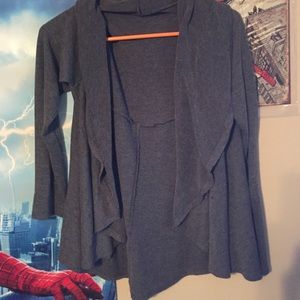 Gray cardigan