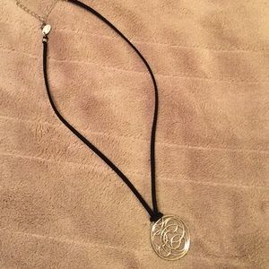 Lia Sophia leather cord necklace