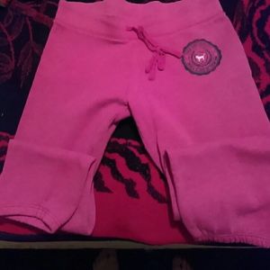 Pink Capri workout pants