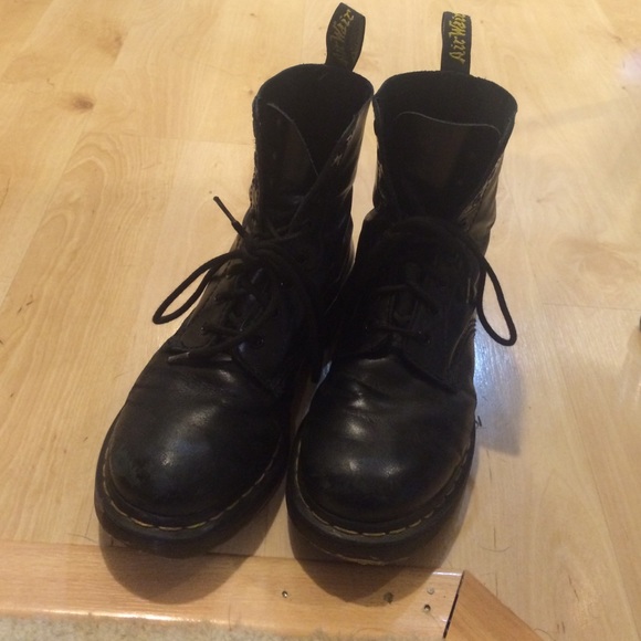 Black Patent Leather Docs 👁‍🗨