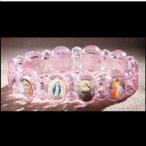Acrylic-Rose Devotional Saints Bracelet 💕