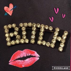 B+#%* "DIAMONDS AND PEARLS" BROOCH