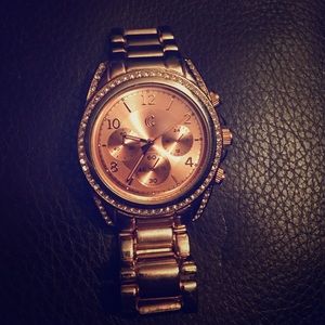 Boyfriend-style Rose Gold Charming Charlie Watch