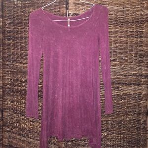 Burgundy long sleeve tunic! Worn once!
